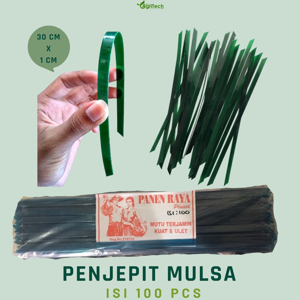 PASAK MULSA PENJEPIT PLASTIK MULSA MODERN PASAK PENGANTI KAYU PANJANG 30 CM