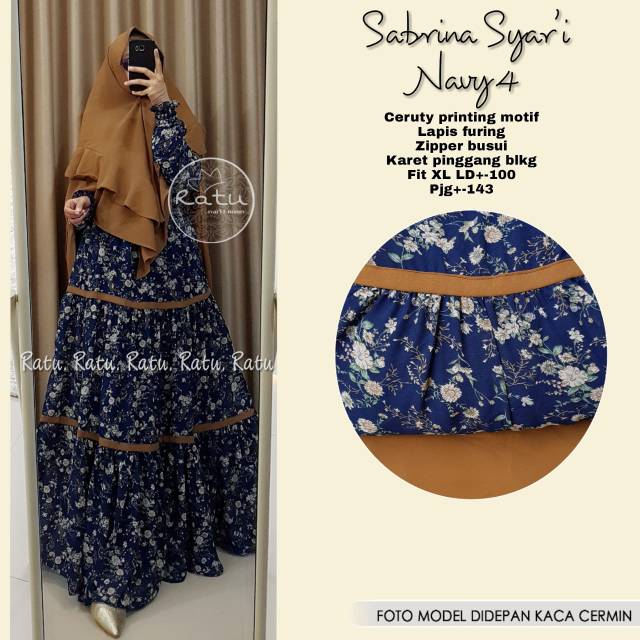 Sabrina syar'i navy