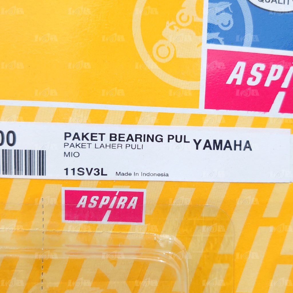 ASPIRA Bearing Puli Pulley Set Yamaha Mio Smile Sport GT 5TL Laher Bambu Dalaman Motor Matic