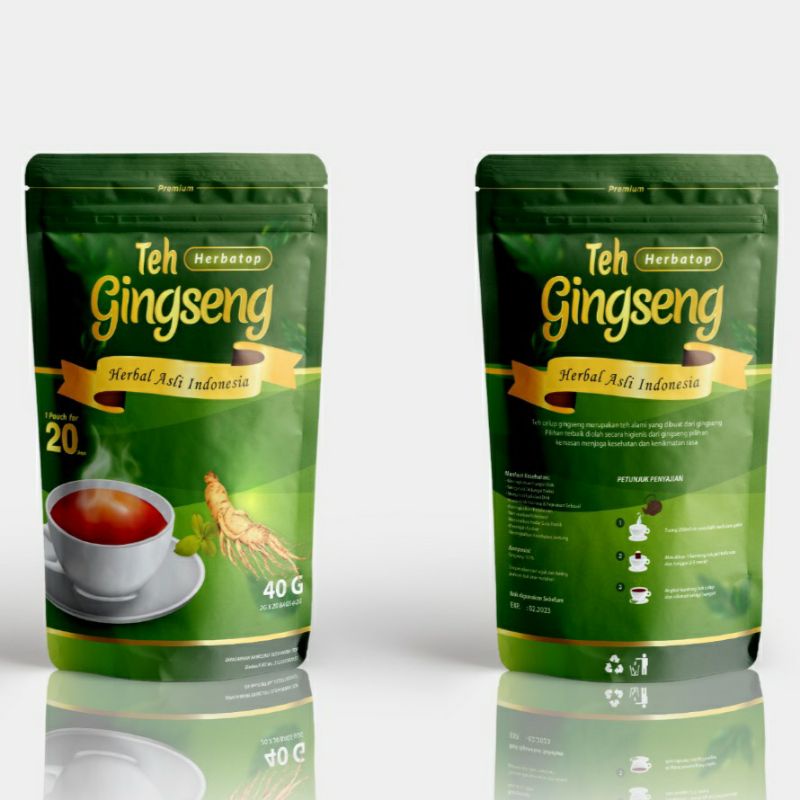 

Teh Gingseng Herbatop pouch stamina terjaga menambah kekuatan fisik tak gampang sakit fit