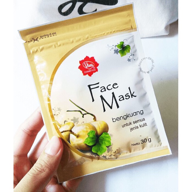 ✿ELYSABETHME✿ (🆅🅸🆅🅰) Viva face masker wajah bubuk mask organik untuk kulit kering berjerawat bahan alami organik queen kosmetik