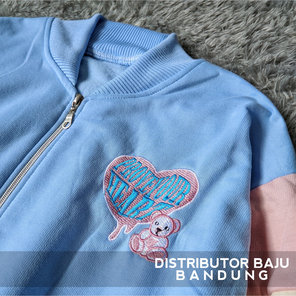 Varsity Jacket Prove Your Heart  | Korean Style Bomber Baseball | Pakaian Pria dan Wanita | Bahan Fleece | Allsize-3