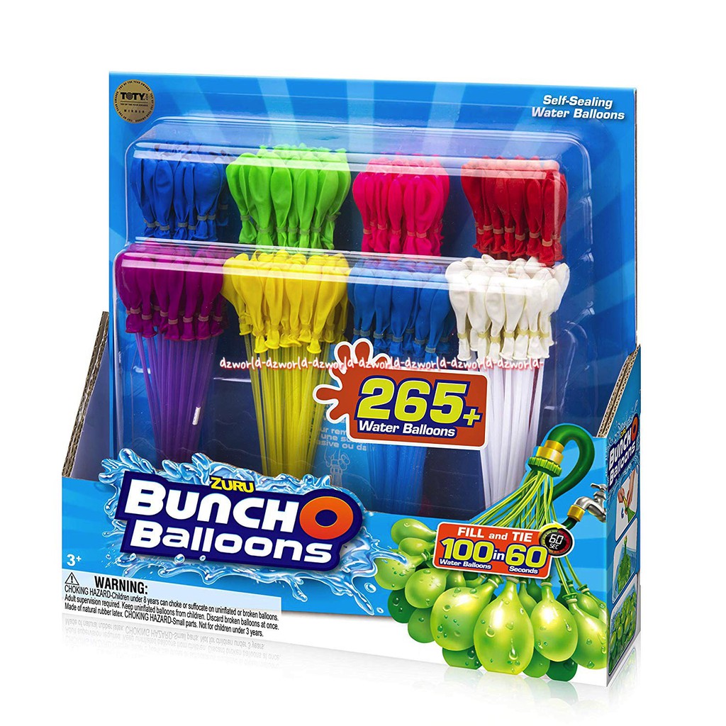 Zuru Buncho Ballons 265 Water Balon Mainan Balon Air Zuru Bunco Baloons Bunchos Zuhru