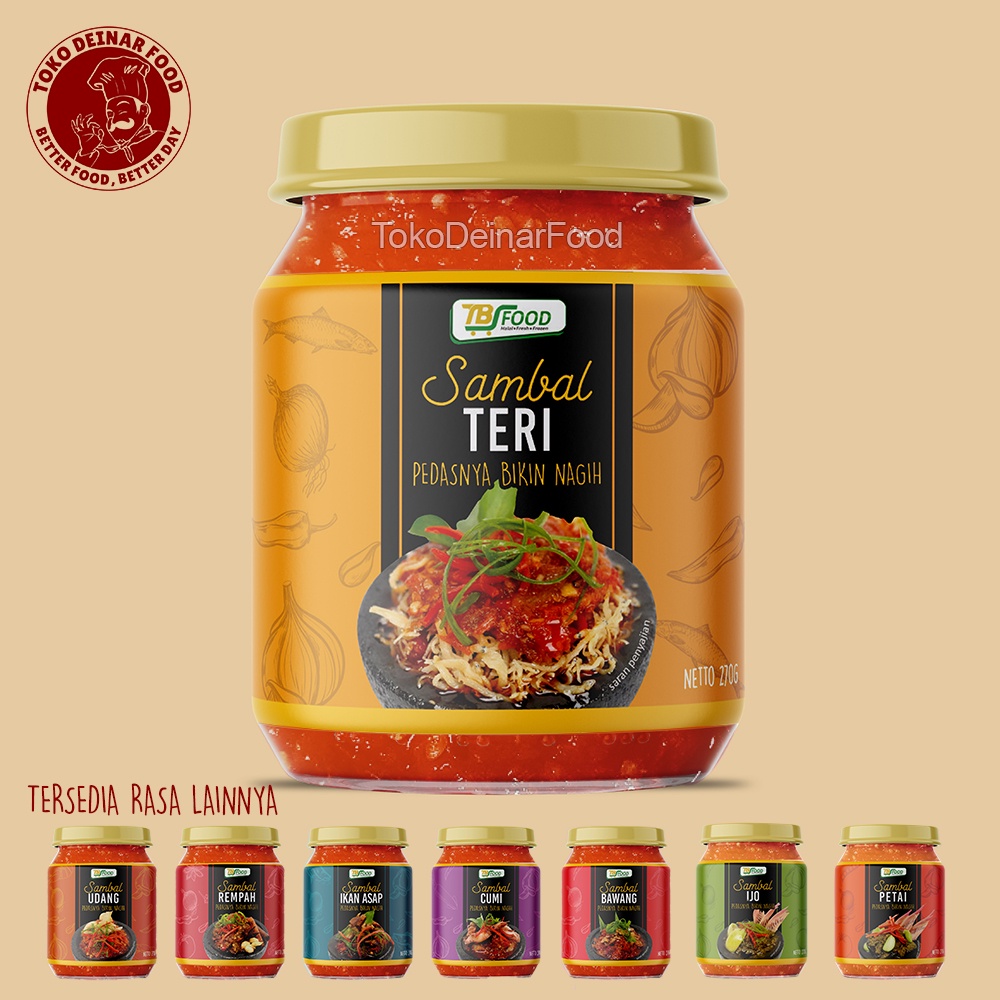 

Sambel Teri / Sambal Teri Goreng TBS Food 270gr / Rempah, Baby Cumi Asin, Udang, Ikan Asap, Bawang, Pete Petai, Hijau Ijo / Pedas Gurih Enak Murah Terasi Geprek Ebi Rawit Cakalang Tuna Bajak Roa Matah Eatsambel Uleg Eat Arang Mr Crispy Bu Rudy Djui Deinar