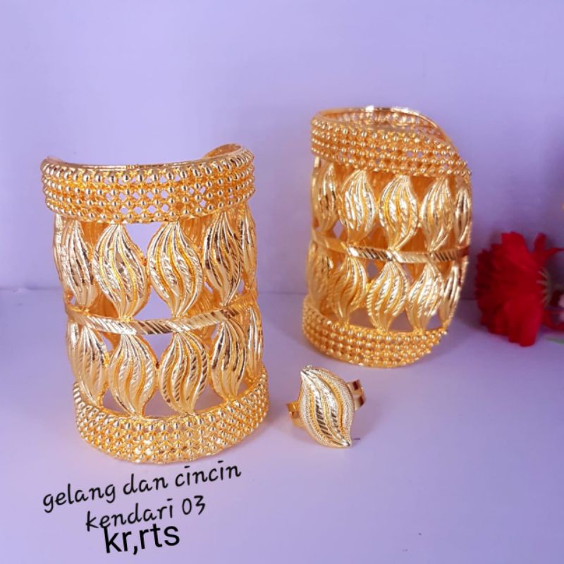 Gelang Bangkok sultan gratis cincin replika emas 24 k,