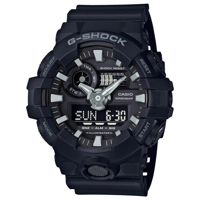 5.5 Sale Casio G-Shock GA-700-1BDR Jam Tangan Pria Original Garansi Resmi / jam tangan cowok anti air / jam tangan anak laki laki / Gift BF / jam tangan serut