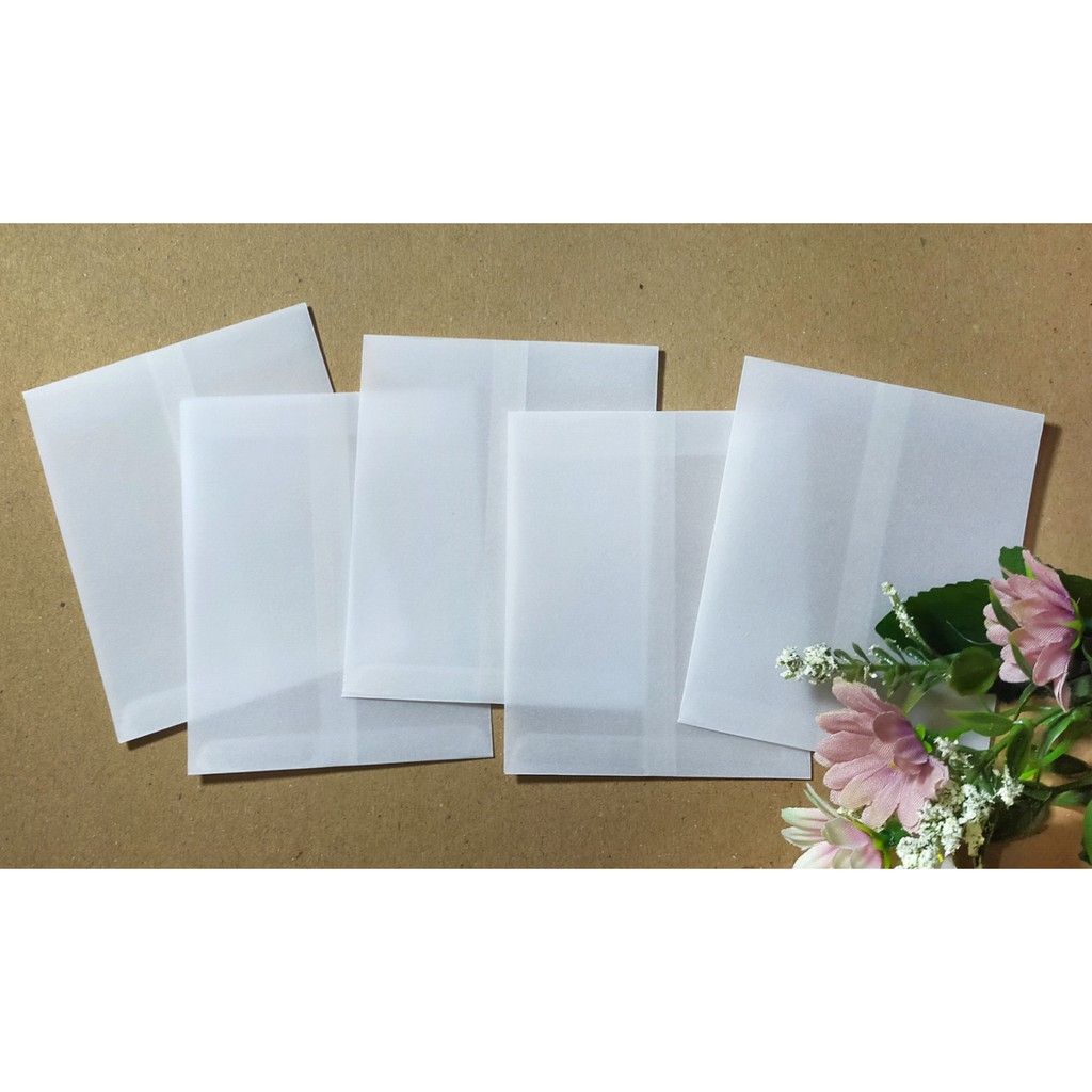 

Amplop Kecil Kalkir Transparant 7x8.5cm
