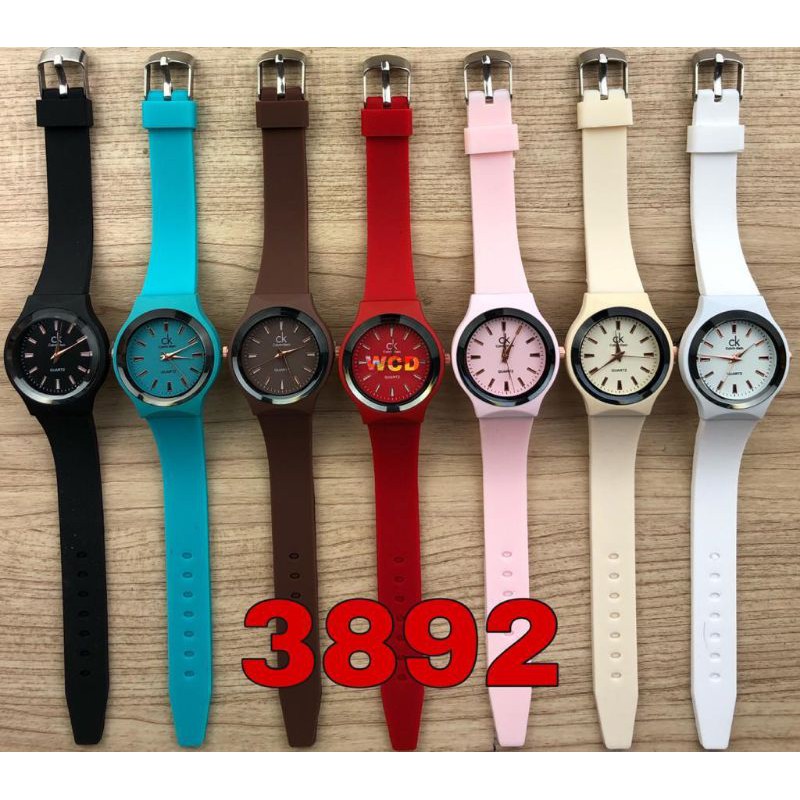 (Terima Cod)Jam Tangan Wanita  Fashion ZK Karet New Strap Rubber(Dikirim Dari Jakarta)