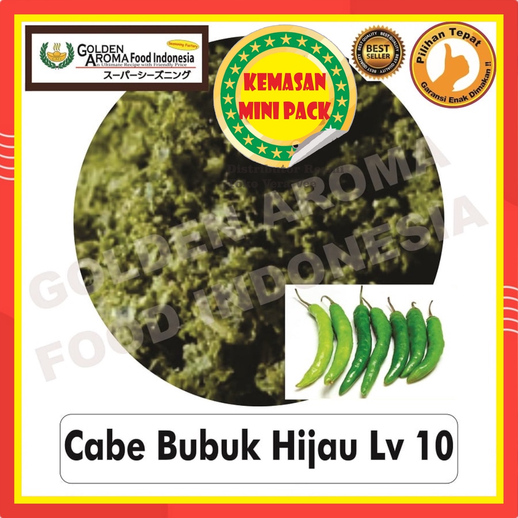 

Cabe Bubuk Hijau Level 10 50Gr Bubuk Cabe Hijau Level 10 Makanan Bisa Kiloan Chilli Powder Super Pedas Aneka Bahan Instan Murah Enak Terbaik Kering Terjamin Halal Premium Sushi Bukan 100Gr 100 Gram Aida Jepang Antaka Thailand