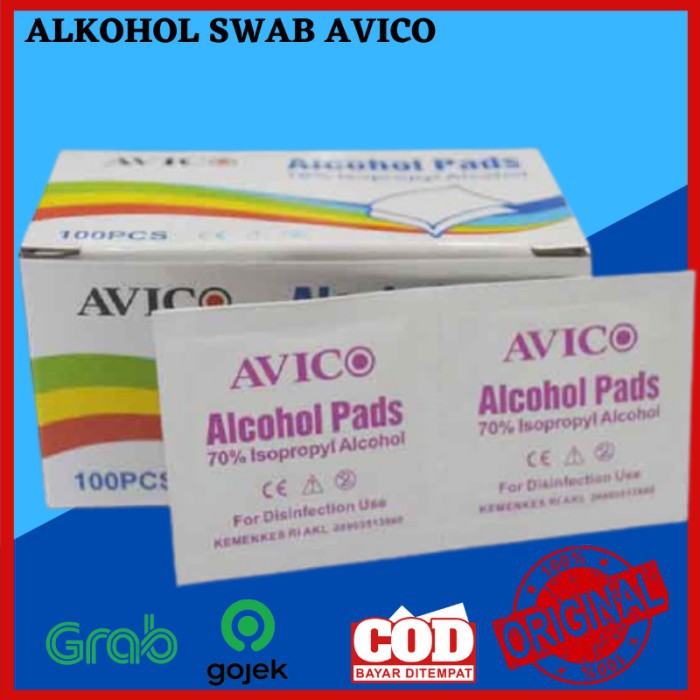 Cod Tissue Basah Alkohol Tisu Alcohol Swab Onemed Kapas Avico Pads