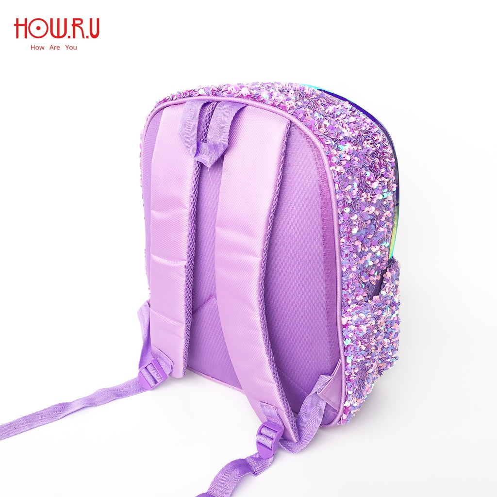 HOW.R.U | Tas Backpack Anak Full Sequin Motif Unicorn 6588