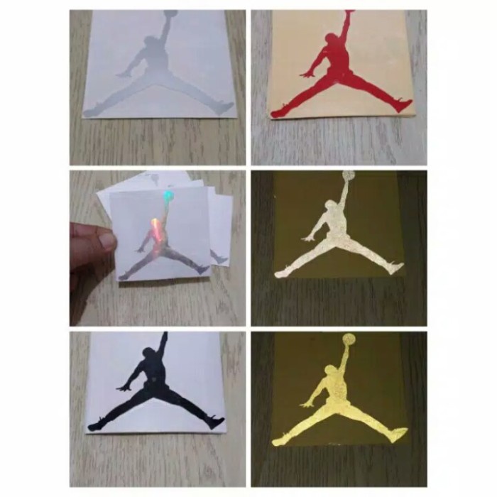 sticker air jordan Hologram Dan Mantulkan Cahaya Keren Banget