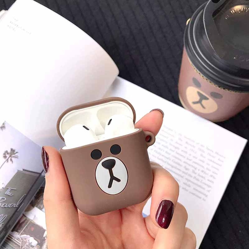 (Ready stock) Casing Silikon Apple Airpods i10 i12 i9s tws Motif Kartun Ins