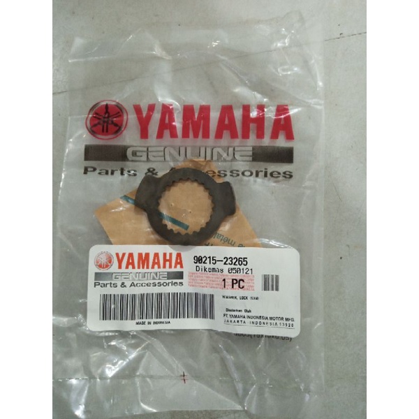 RING MUR PENGUNCI GEAR DEPAN ORIGINAL YAMAHA SCORPIO Z / WASHER LOCK (SX4) 90215-23265