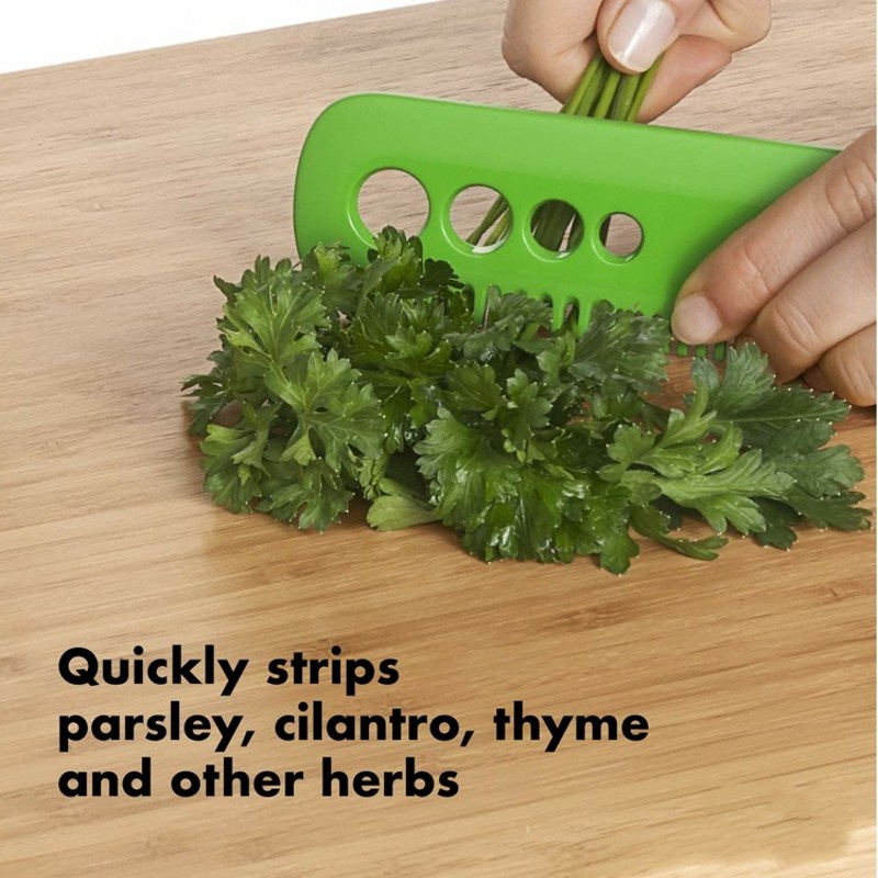 1Pc Multi-function Plastic Herb Leaf Stripping Tool / Manual Vegetable Fruit Leaves Stripping Comb / Kitchen Gadget