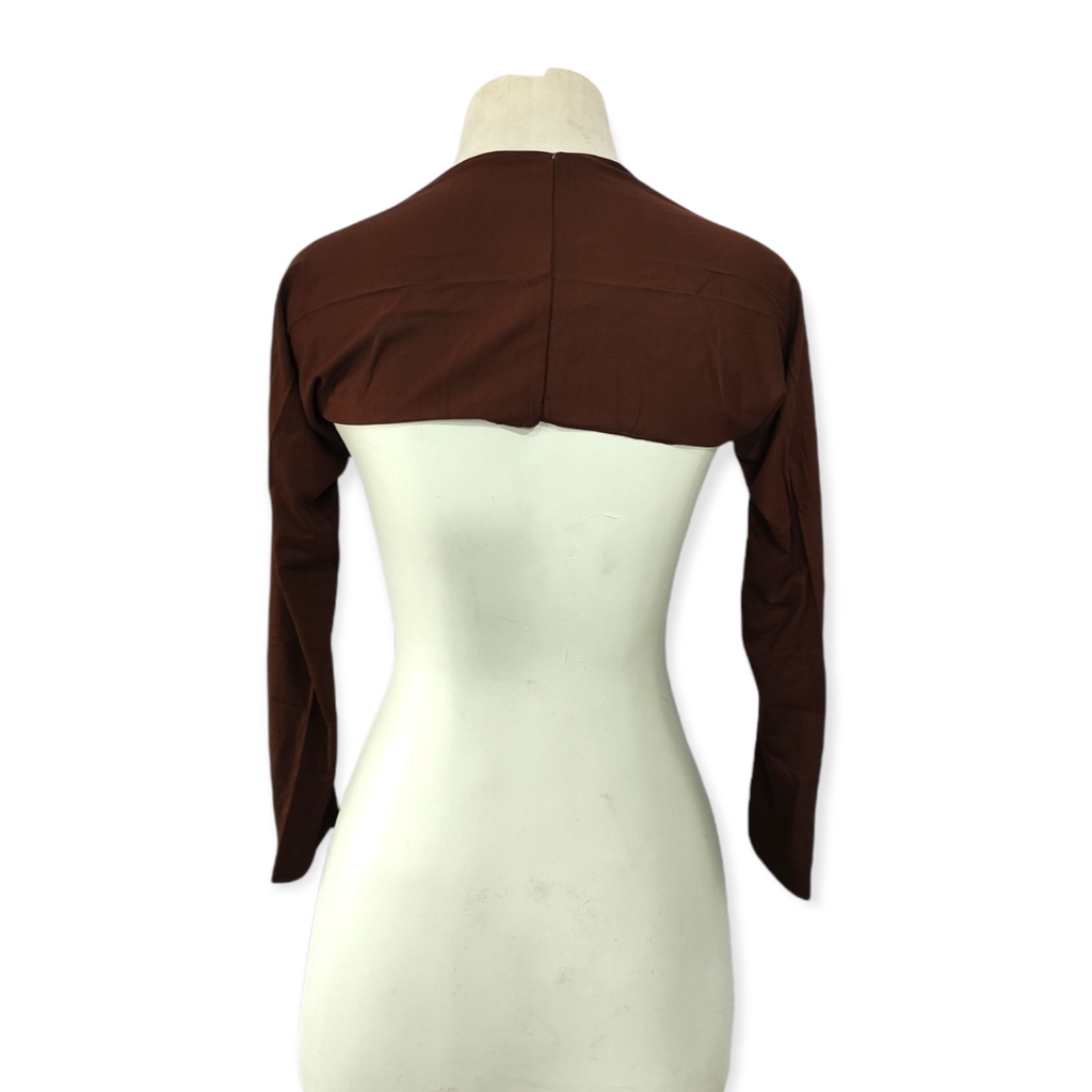 Manset Tangan Handsock Balero Sambung Wanita Bahan Spandek Rayon Premium Import Murah Bandung-Coklat