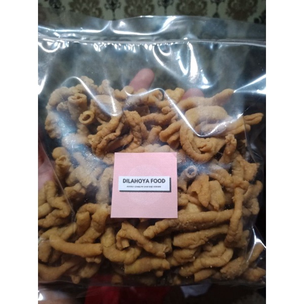 KERIPIK USUS AYAM / KRIPIK USUS CAP GENTONG / USUS CRISPY HARGA TERMURAH GROSIR