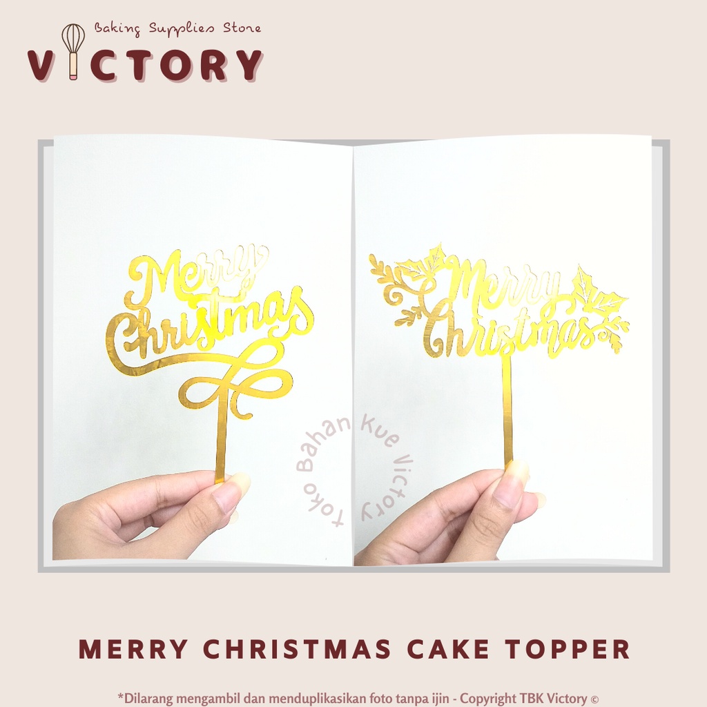 

Christmas Akrilik Cake Topper - Hiasan Kue Natal