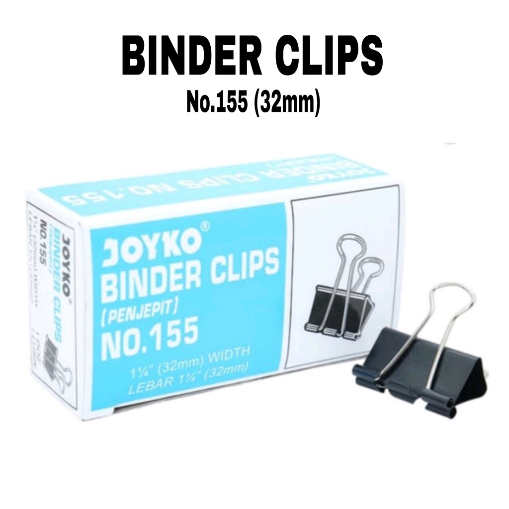

Penjepit Kertas/Binder Klip/Binder Clip No.155 (12 pcs)