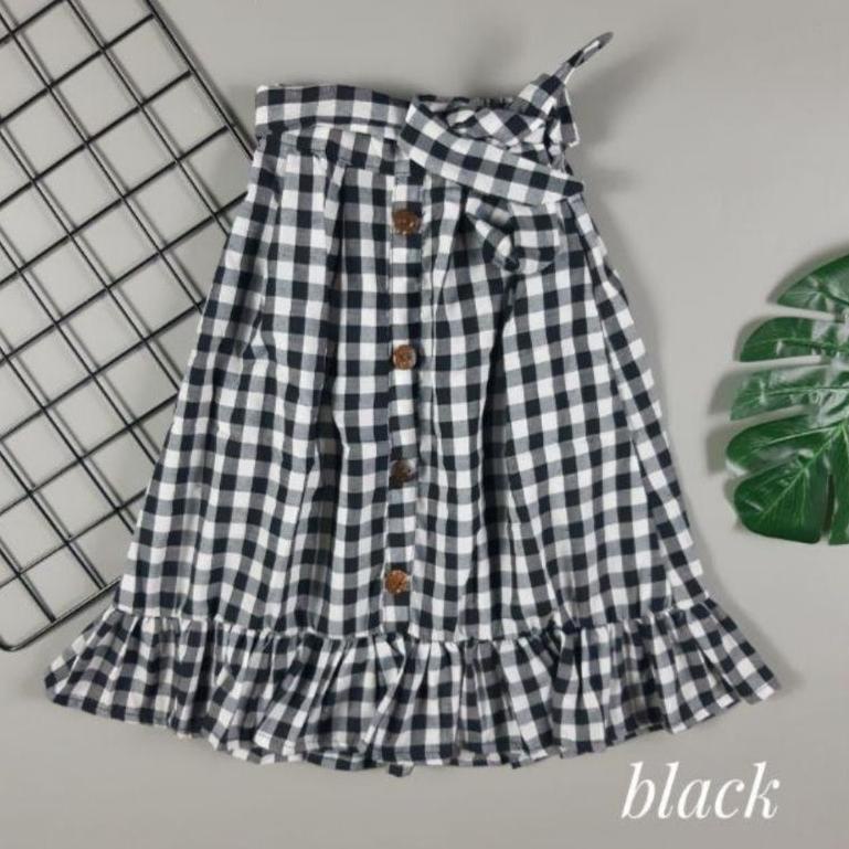 ➳Terkini✦ ROK ANAK PANJANG KOREA REMPEL MOTIV KOTAK 3-7 THN 34