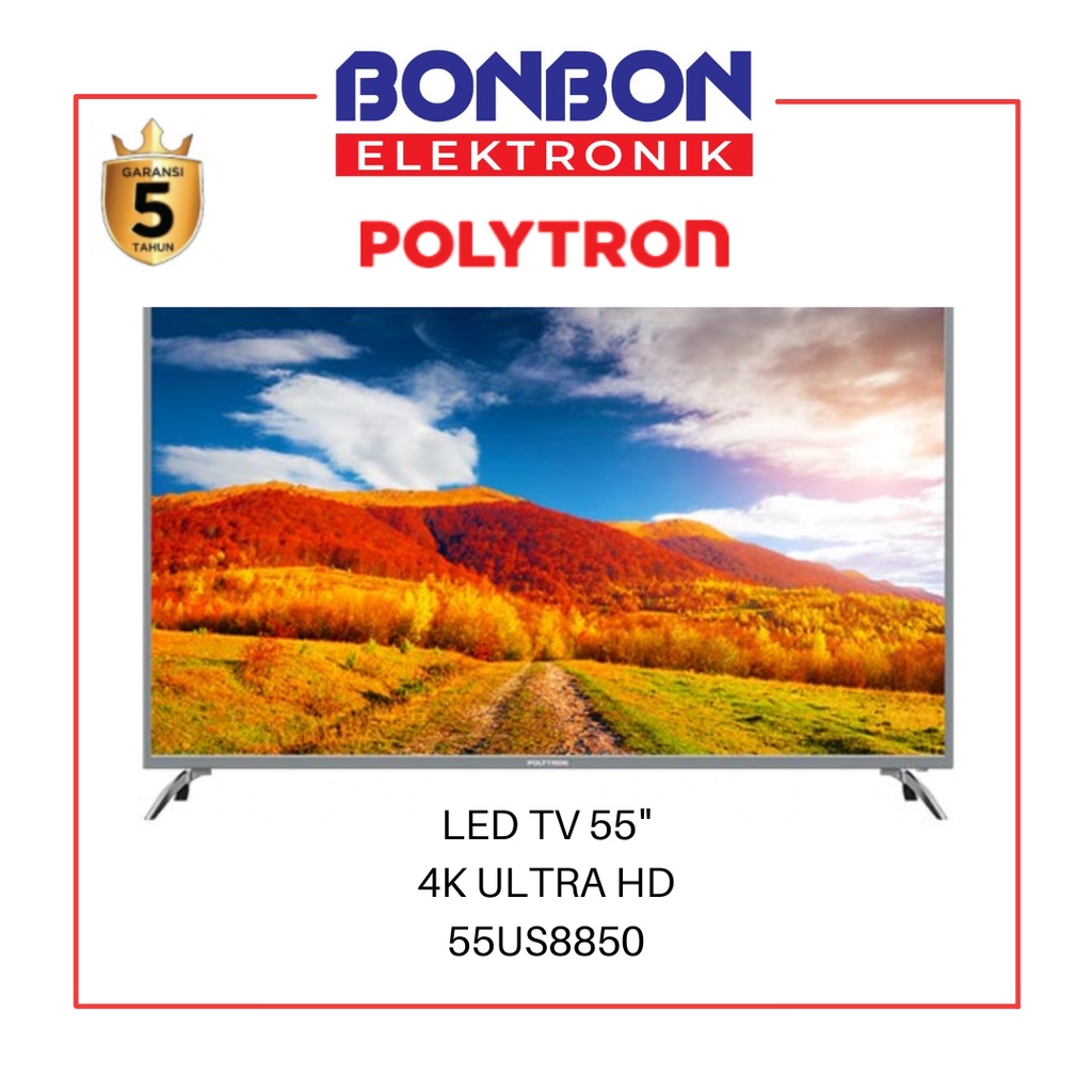 Polytron LED TV 55 Inch 55US8850 4K Ultra HD