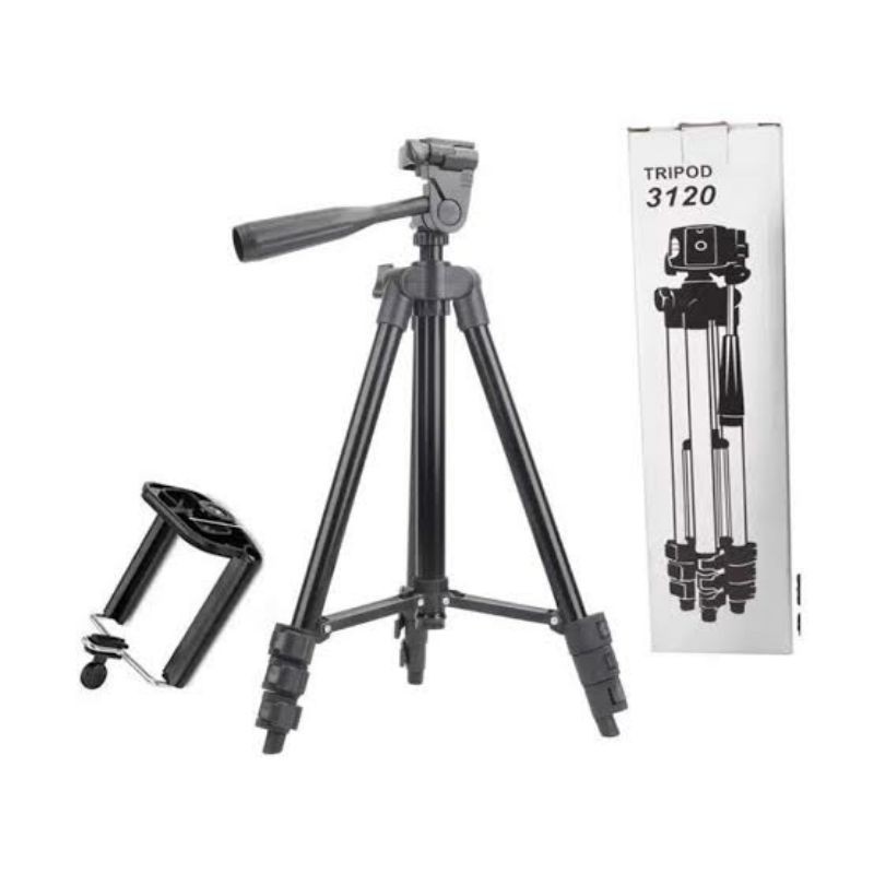 Tripod 1meter 3120 black Handphone Hp U Holder Kaki Stabilizer 1 meter grade A kualitas premium plus Holder U