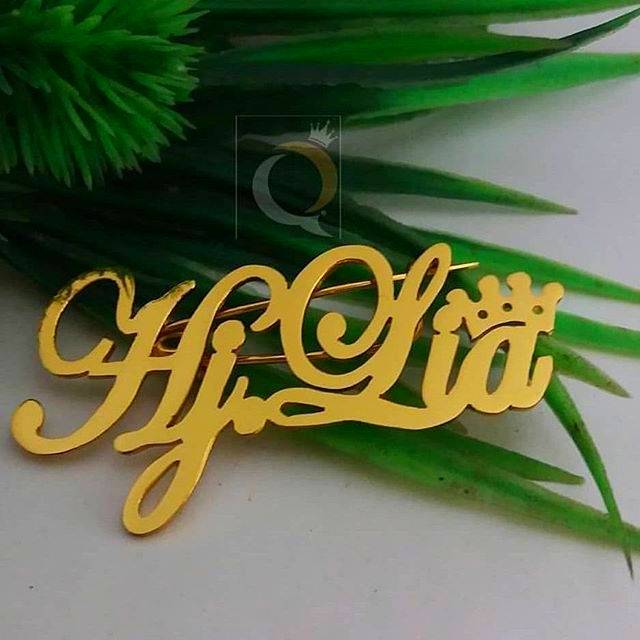 Bros peniti custom nama anti karat anti hitam