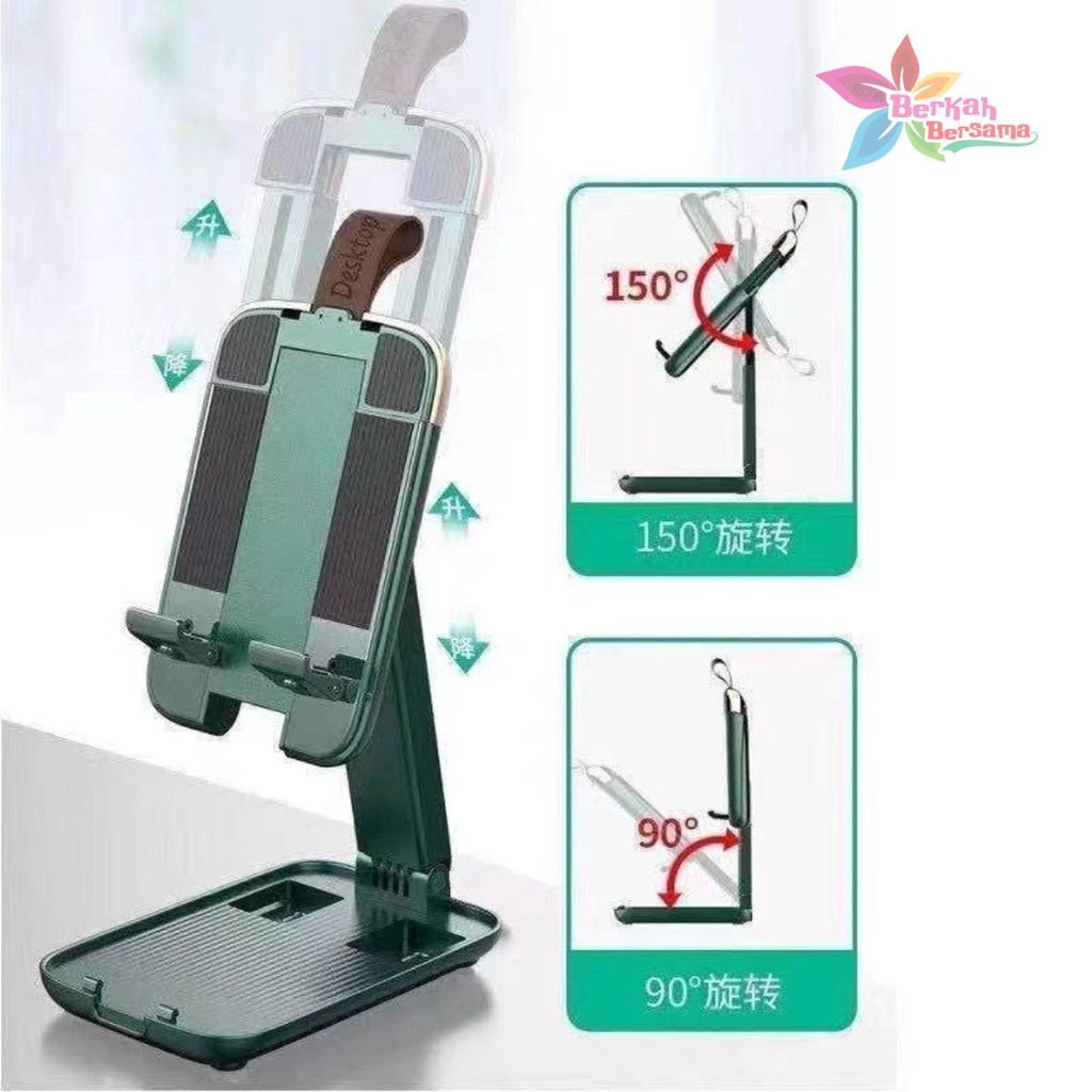 Hd1 iPad phone Holder meja HP iPad TAB Samsung dudukan hp stand phone Holder lipat universal zoom multi fungsi BB5955