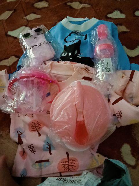 [bayar Di Tempat]mangkuk Dengan Tutup + Sendok Untuk Latihan Makan Anak