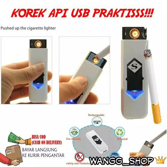 KOREK API USB LISTRIK / RECHARGEABLE LIGHTER USB