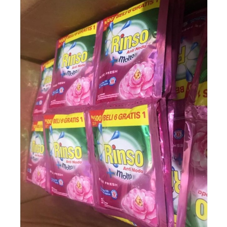 [CAIR 500] Rinso Cair 500 20ml isi 12 Saschet
