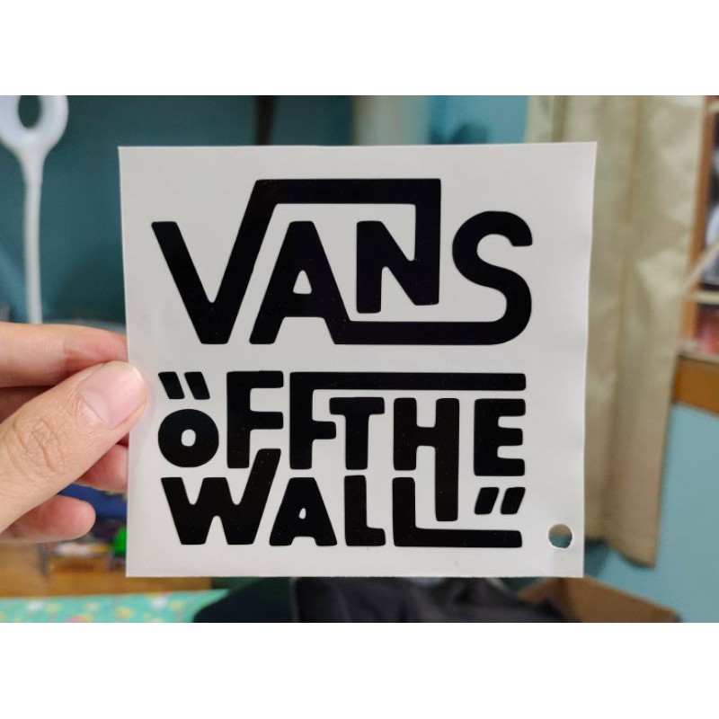 

stiker vans custom cutting stiker murah