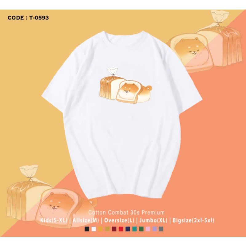 KAOS SHIBA GUGUK BREAD/KOREAN TEE DOG SHIBA BREAD