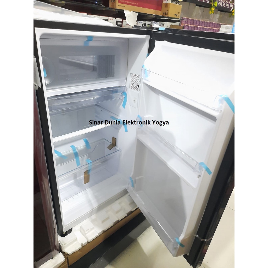 Polytron Kulkas 1 Pintu 150Liter 75Watt Tempered Glass PRA 15MO 15MOW