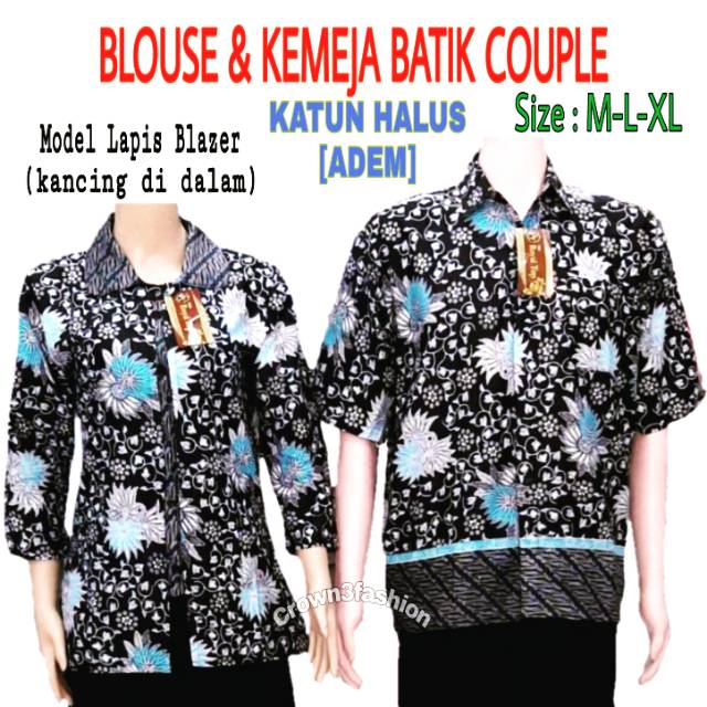 Batik Couple Terbaru Berkualitas || Baju Batik Couple ^√