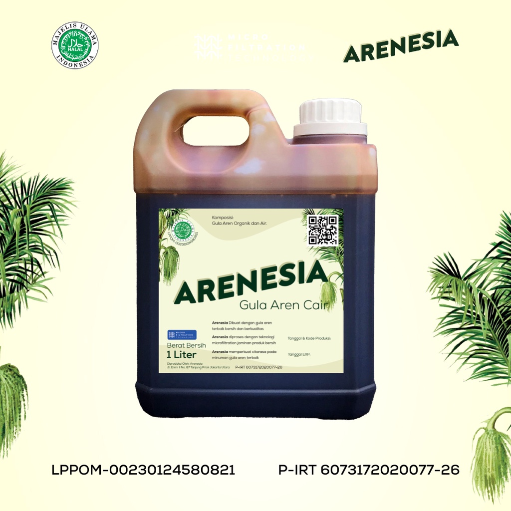 

Gula Aren Cair 1 Liter Arenesia Murni Organik