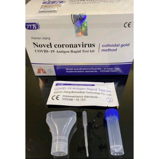 rapid test / saliva / sample air liur