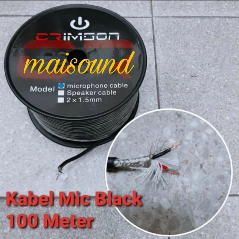 KABEL MIC CRIMSON 100 METER ORIGINAL KABEL MICROPHONE CRIMSON 100M