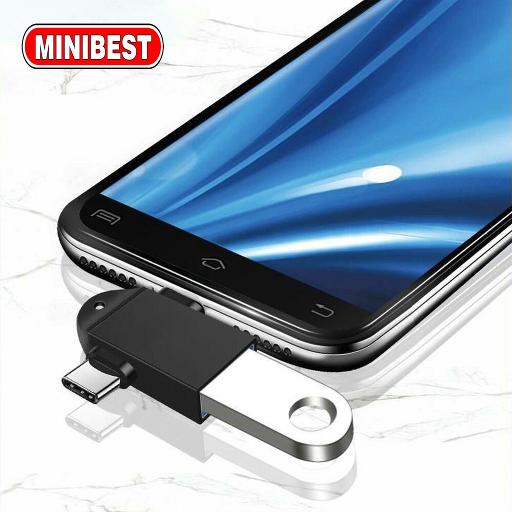 MB OTG Type C Adapter 2 In 1 Micro Usb C 3.0 Flash Disk Dan Mouse Konektor Untuk Android Smartphone