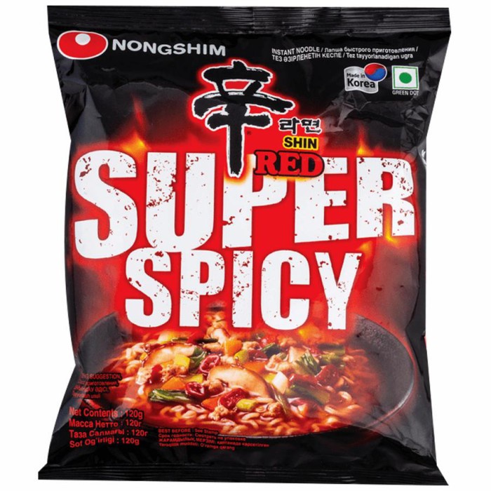 

impor-mie- nongshim shin ramyun red super spicy - mie impor korea -mie-impor.