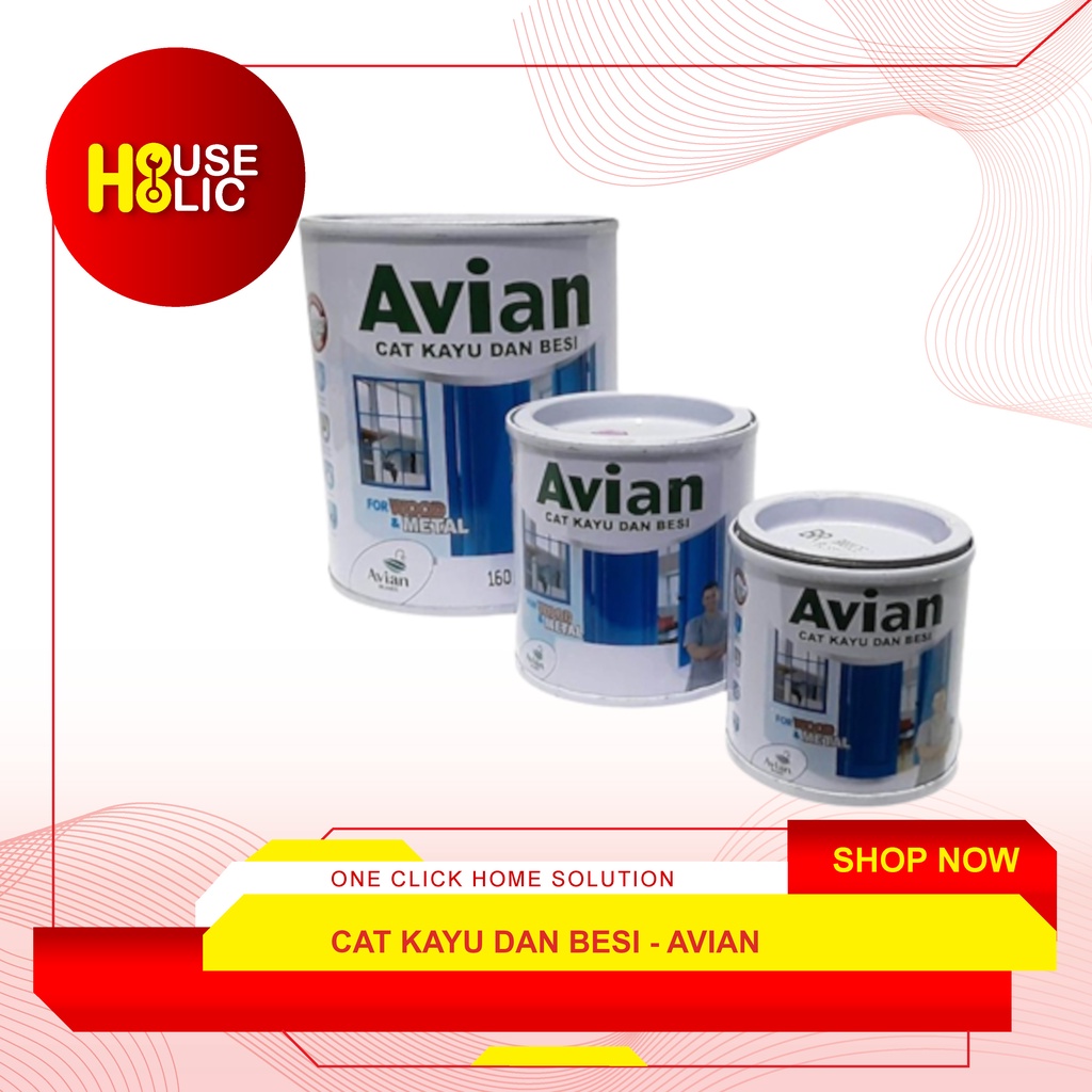 Cat Avian Cat Kayu 0,9 Liter / Besi 0,9 Ltr / 1 Kg High Gloss