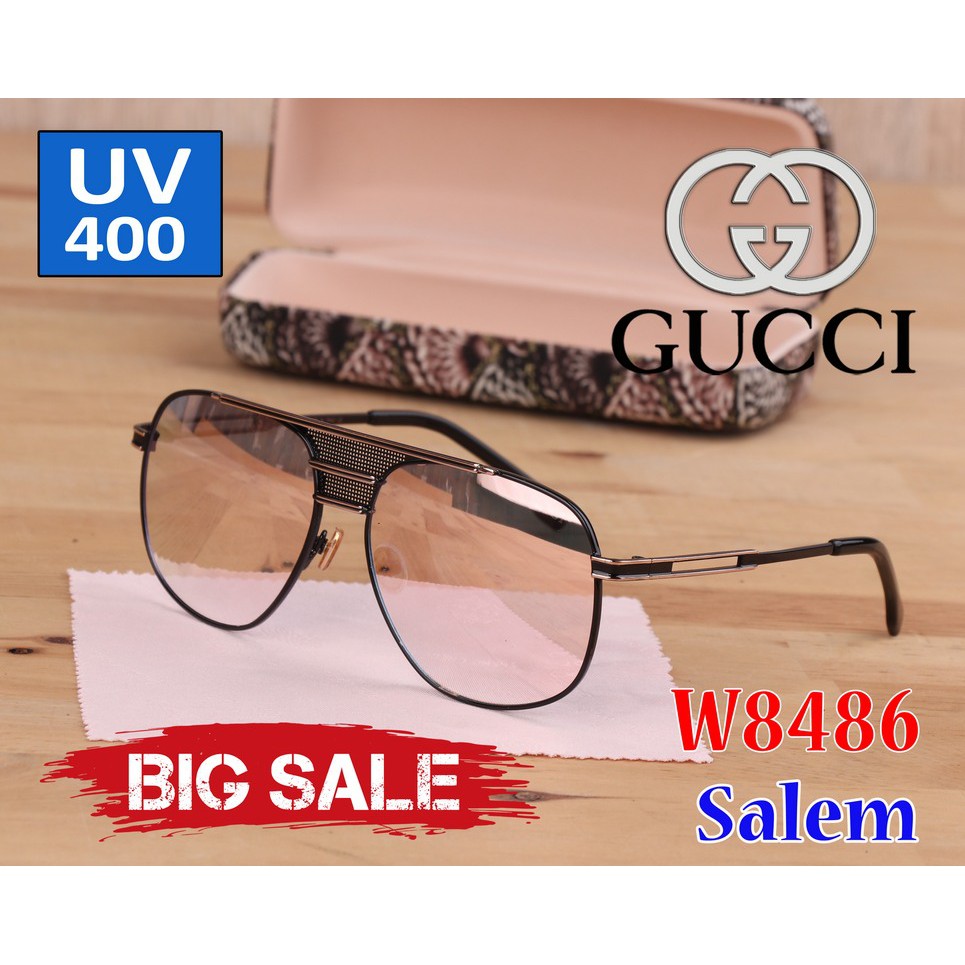 GLASSES GUCCI W8486 GLASSES WANITA GLASSES CEWEK GLASSES IMPOR KACAMATA HITAM