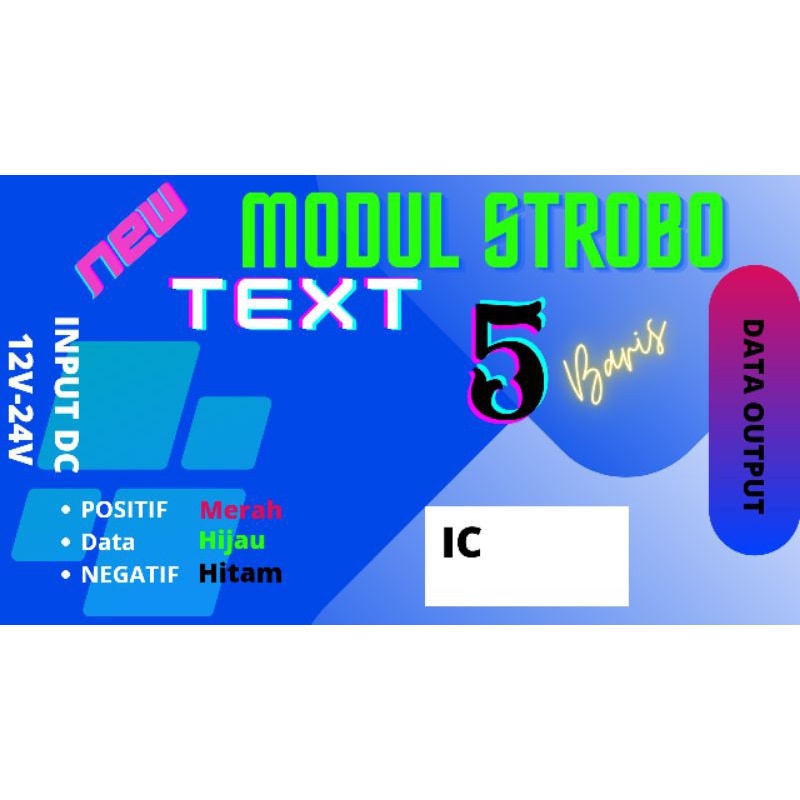modul strobo wave text wifi 5baris
