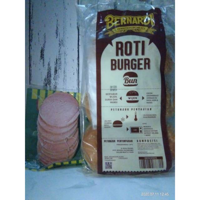 

Paket burger (roti 6 , beef 10)