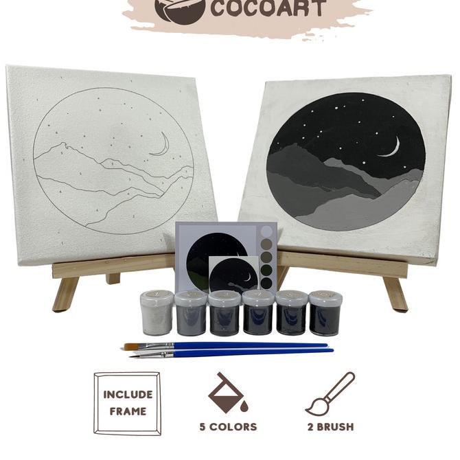 

TERMURAH Cocoart.id - Paint By Number Kit ( Crescent Moon ) I Kanvas 20 x 20 cm/CAT AKRILIK SET/CAT AKRILIK SET 24 WARNA/CAT AKRILIK PASTEL/CAT AIR/CAT AIR LUKIS SET/CAT AIR GIOTTO/KUAS LUKIS 1 SET/KUAS LUKIS KECIL/KUAS LUKIS LENGKAP/KANVAS LUKIS/KANVAS
