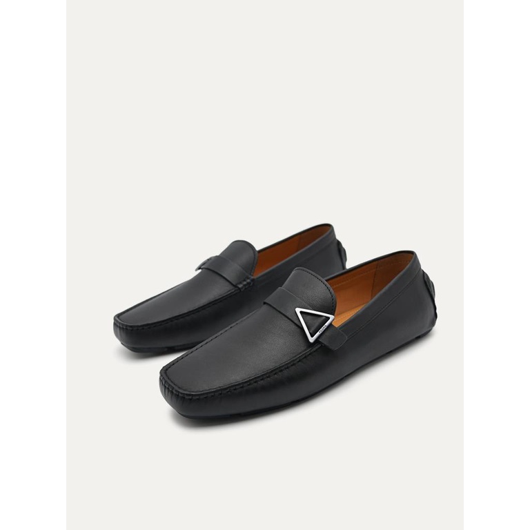 SEPATU PANSUS KULIT PEDRO PRIA ORIGINAL LOAFER BRANDED HITAM PM166