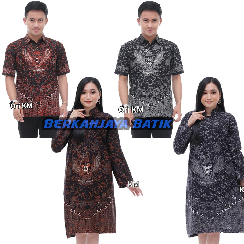 Batik pria / Kemeja batik pria lengan panjang / Batik terbaru dan tunik couple motif GARUDA