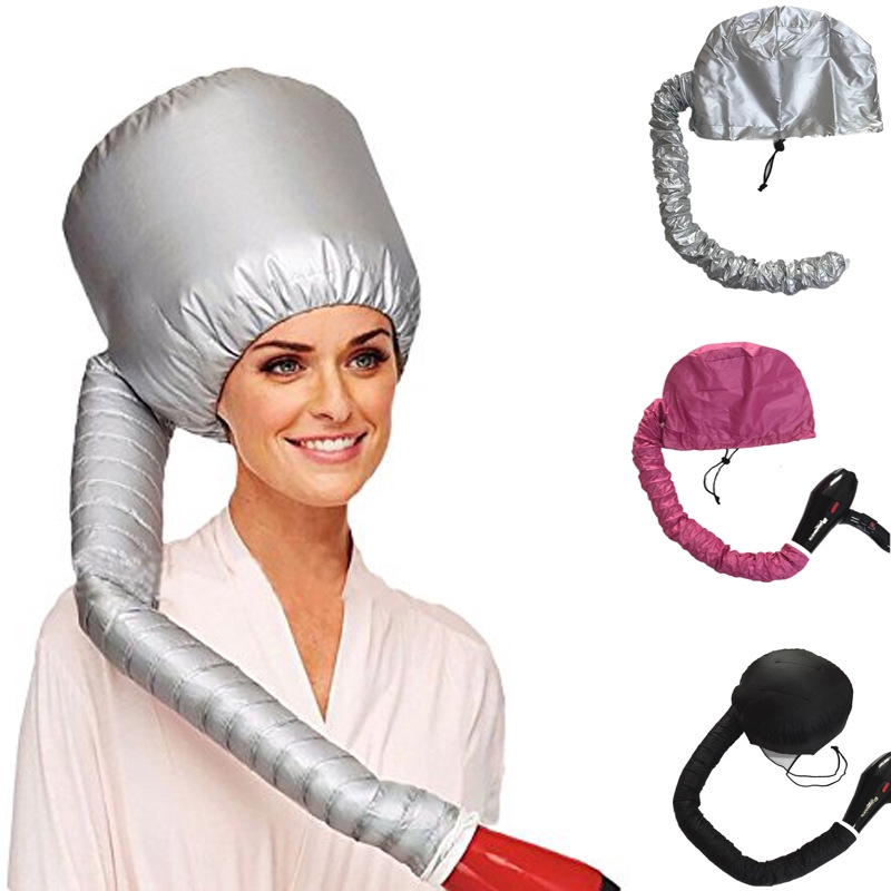 Topi Pengering Rambut  Model Portable Bahan Poliester Tiga 