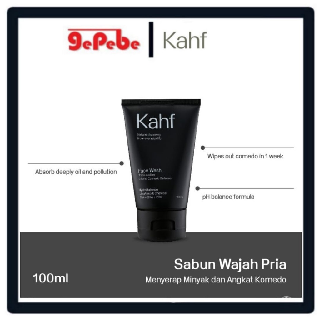 Kahf Triple Action Oil &amp; Comedo Defense Face Wash 100ml