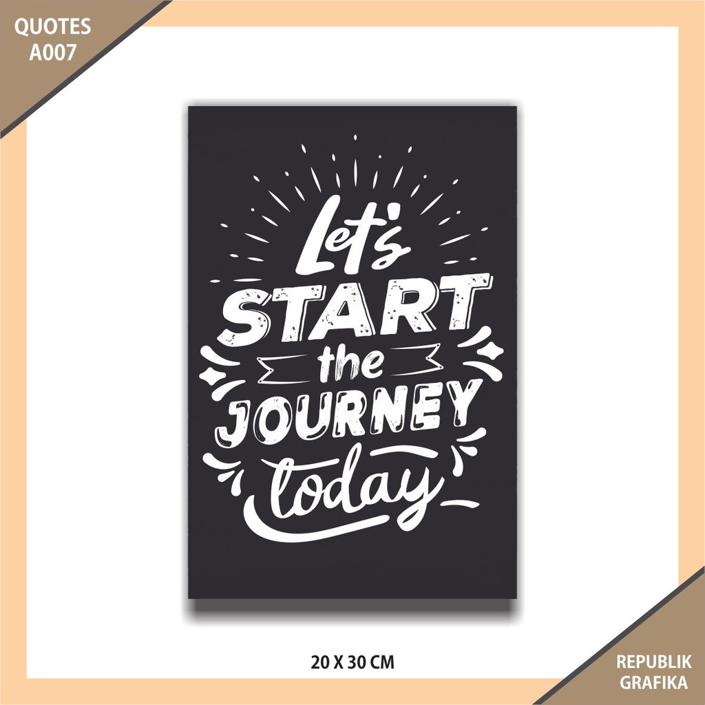 PAJANGAN DINDING POSTER KAYU QUOTES BIJAK ISLAMI HOME DECOR DEKORASI CAFE - 20X30CM - QUOTES 06-10